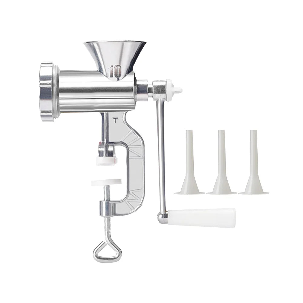 Picadora de carne manual multifuncional, herramientas de cocina, picadora portátil de salchichas y fideos, accesorios con manivela, aparatos de cocina