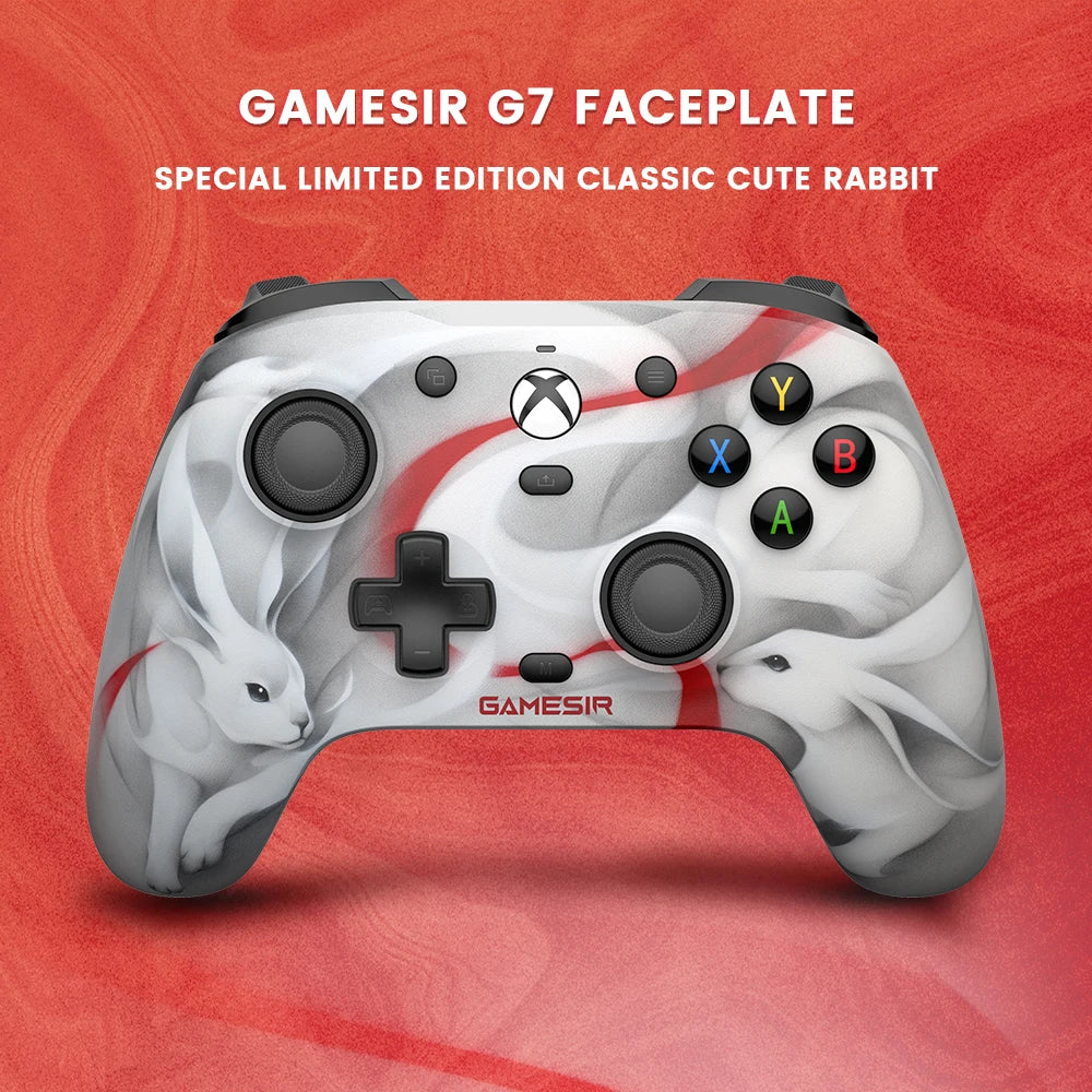 Accesorios para juegos: Carcasa de repuesto Black Desert, cable tipo C, anillo antifricción para GameSir G7 SE, G7 HE y Kaleid Gamepad.