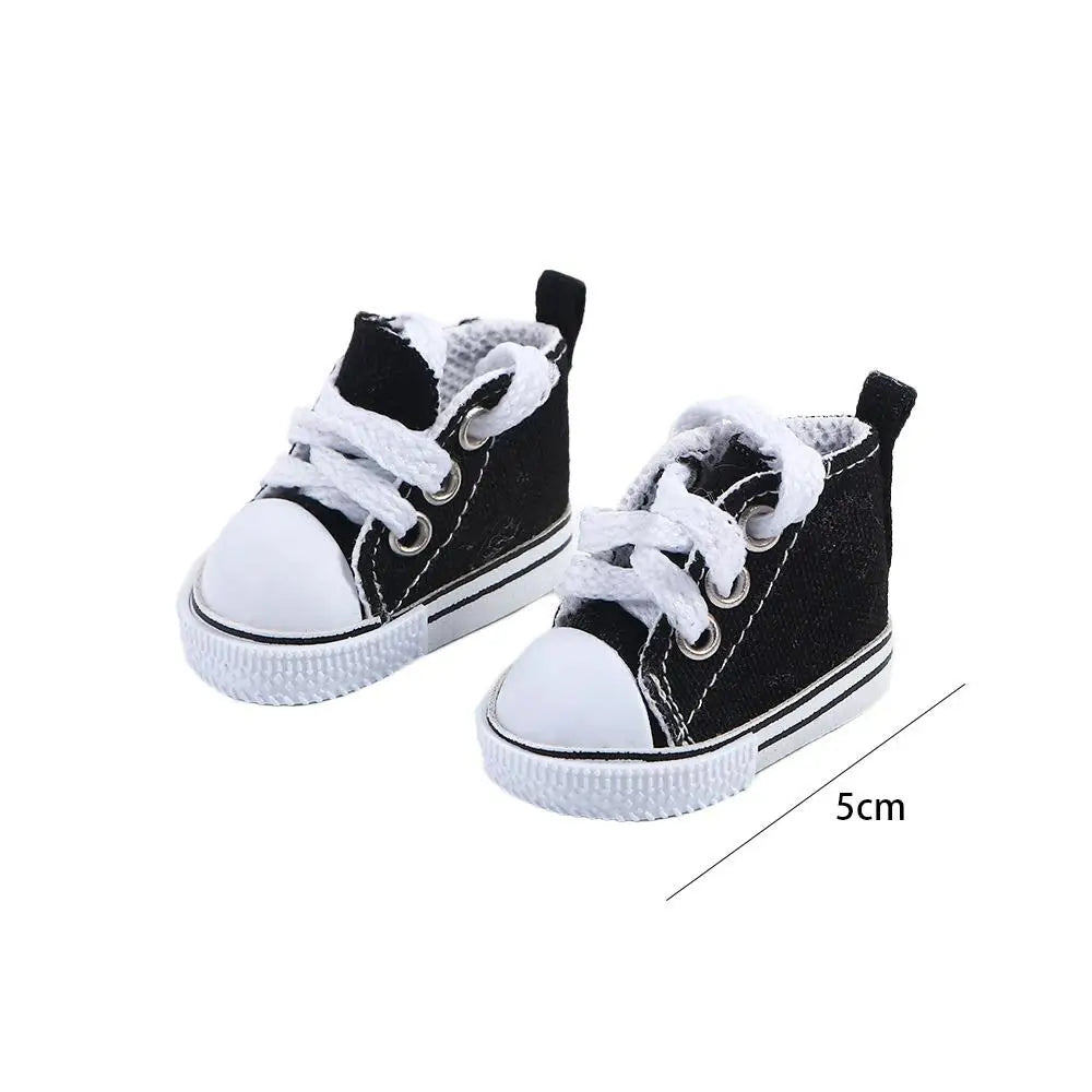 Accesorios para muñecas, juguete para niña, zapatos para muñecas 1/6, zapatillas para muñecas de 5 cm, zapatos para muñecas, zapatos de lona para muñecas, zapatos para muñecas BJD.