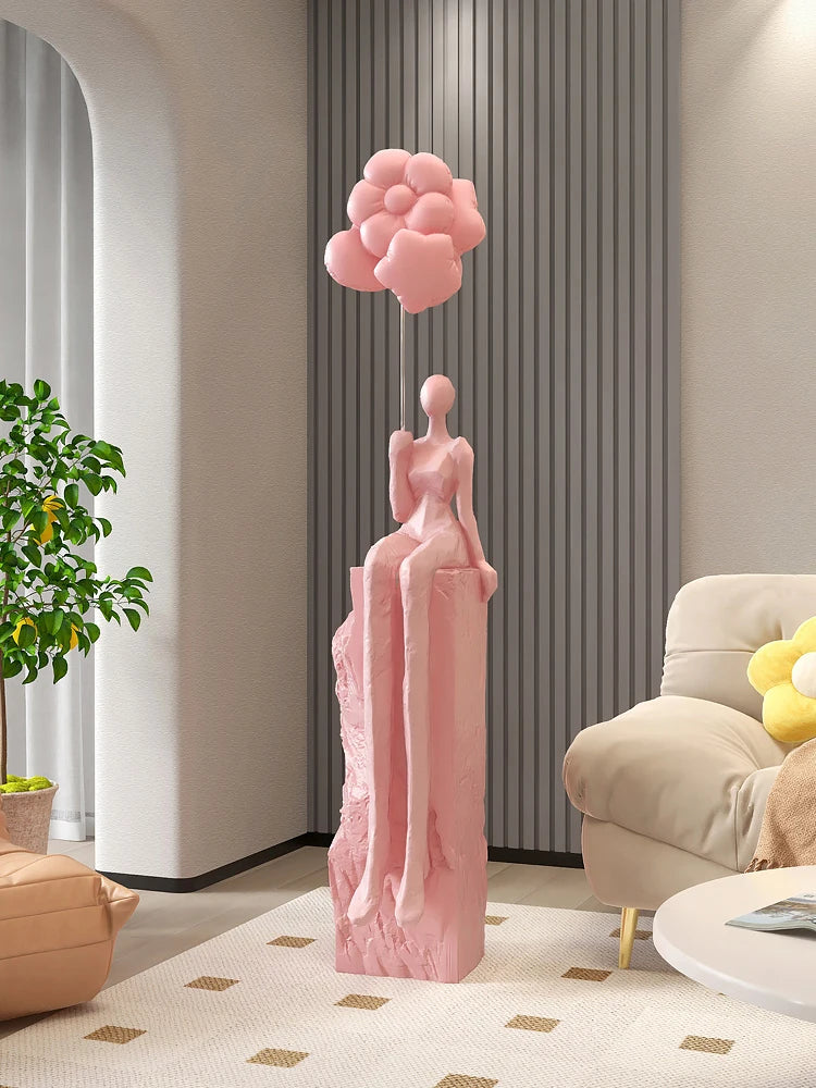 Figuras de decoración para el hogar, estatuas abstractas, adornos artísticos, decoración de suelos grandes para sala de estar, regalos de inauguración de la casa, esculturas decorativas para hoteles.