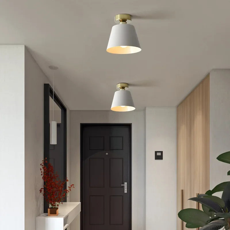 Iluminación para sala de estar, balcón, nuevo hogar, pasillo, luz de pasillo, moderna, sencilla, luz de techo LED para pasillo de entrada.