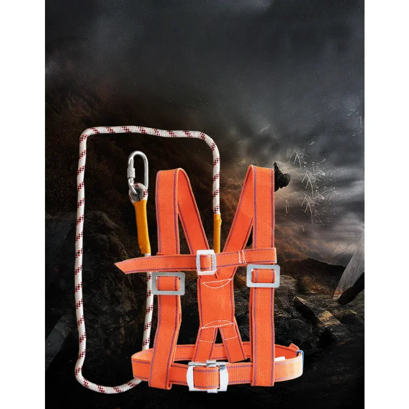 Cinturón de seguridad ajustable para trabajos aéreos, limpieza de paredes externas, rescate, cuerda de seguridad, arnés de seguridad para escalada al aire libre.