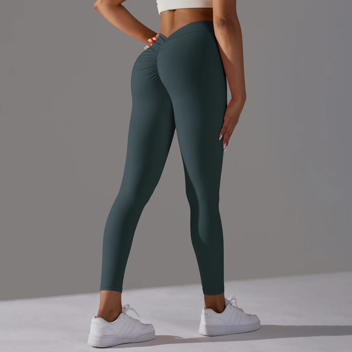 Women Seamless Solid Leggings Knitted High Waist Sports Leggings Fashion Hip Lifting Running Yoga Sport Gym Tights Pantalones