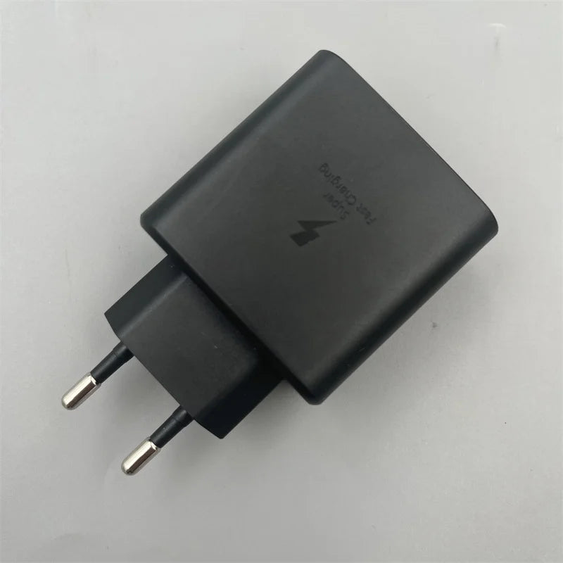 Cargador rápido PD original de 45 W, adaptador de pared de carga rápida tipo C para Samsung Galaxy S23 S22 S21 Ultra A54 A53 A52S.