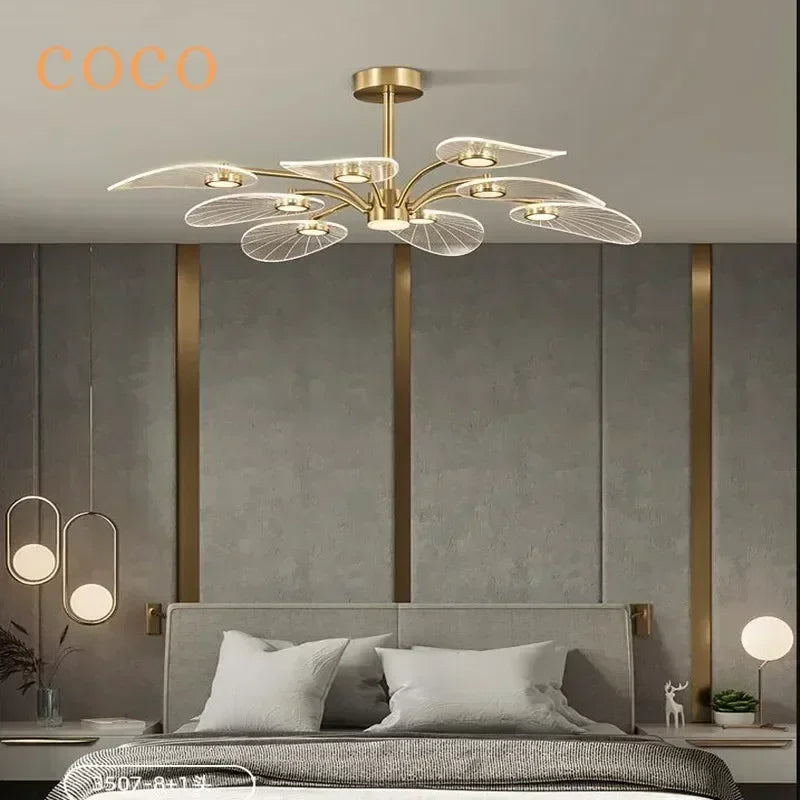 Lámpara de techo LED moderna para sala de estar, decoración de interiores, estudio, dormitorio, iluminación colgante, comedor, cocina, lámpara de araña