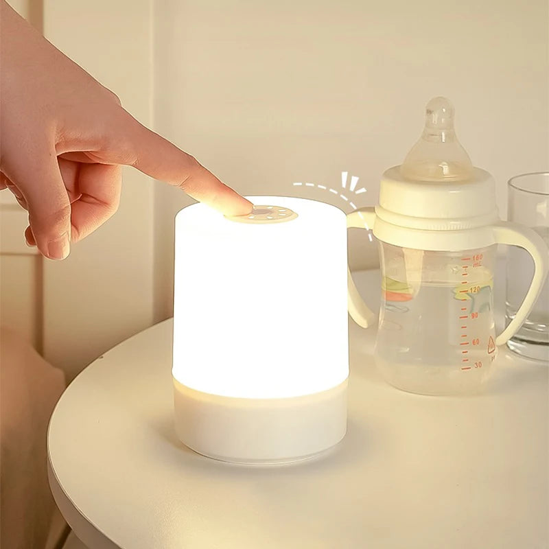 Lámparas de noche LED de noche con carga regulable para escritorio, iluminación de noche para dormitorio, decoración, lámparas de mesa LED de lectura táctiles.