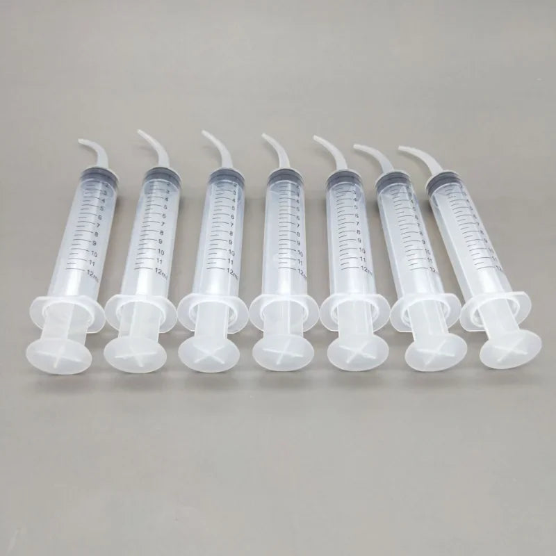 Limpiador de oídos de 12 ml, jeringa, codo, tubo de goma, herramienta para eliminar cerumen, limpiador de oídos, eliminación de cerumen, limpiador de oídos, cuidado de la salud