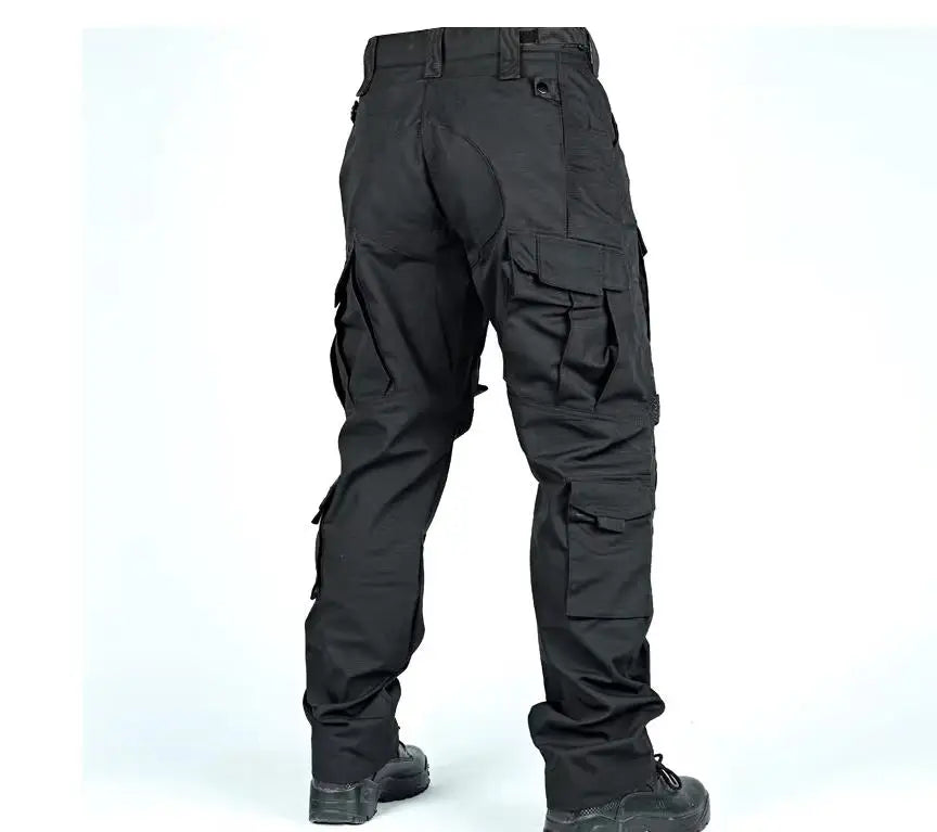 Tactical Cargo Pants Mens Multi-Pockets Wear-resistant Military Trousers Outdoor Training Hiking Fishing Casual Loose Pants Male