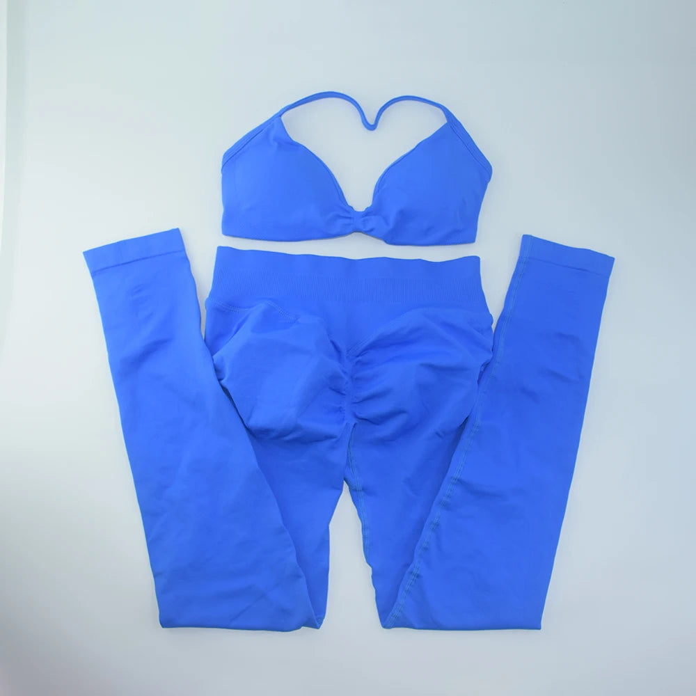 Conjunto de 2 sujetadores de tirantes finos para gimnasio, sin costuras, de alta sujeción, para mujer, deportivos, para entrenamiento, yoga, sin logotipo