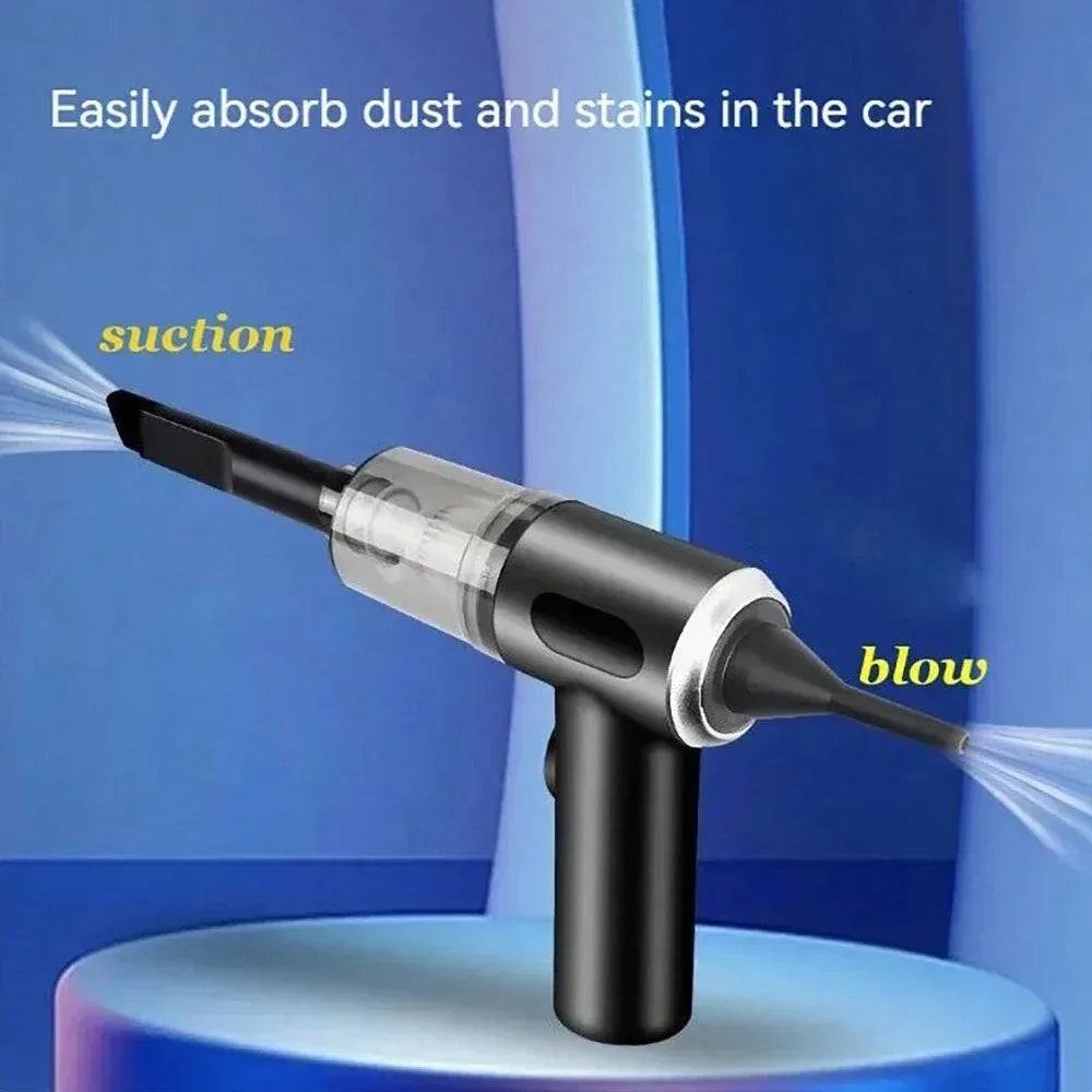 Aspiradora combinada de succión y soplador integrada 3 en 1, aspiradora doméstica con carga USB para coche pequeño