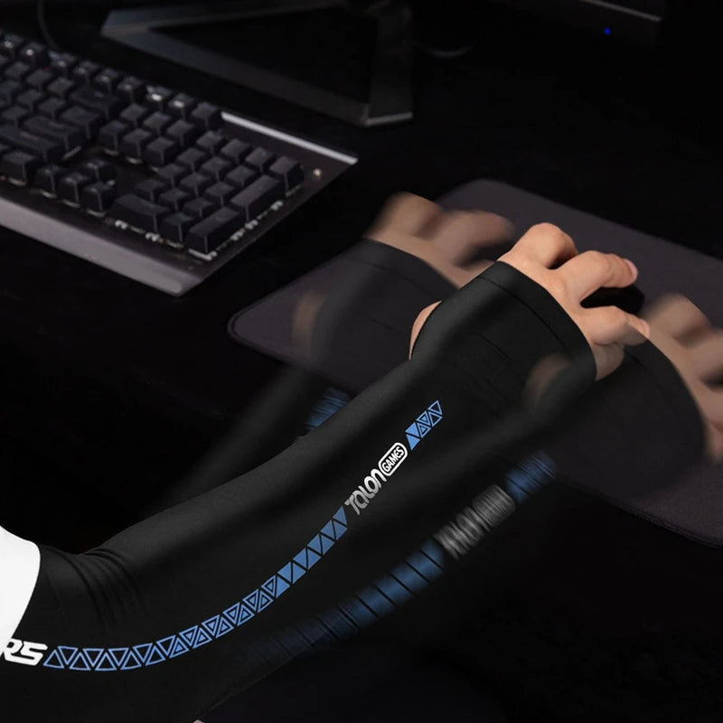 Funda de eSports para gamers: reduce la fricción, absorbe el sudor y ofrece un efecto refrescante con orificios para los pulgares para sesiones de juego prolongadas. M