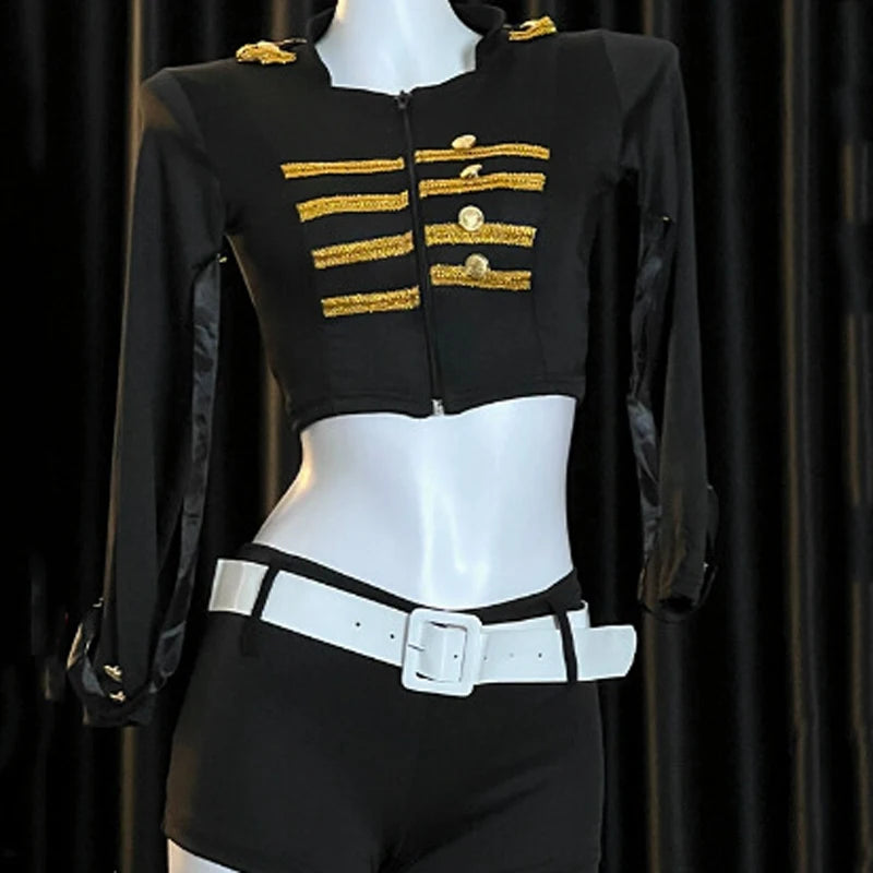 2025NEW Airline Stewardess Cosplay For Woman Sexy Air Hostess Uniform Halloween Costumes Fancy Role Play Party