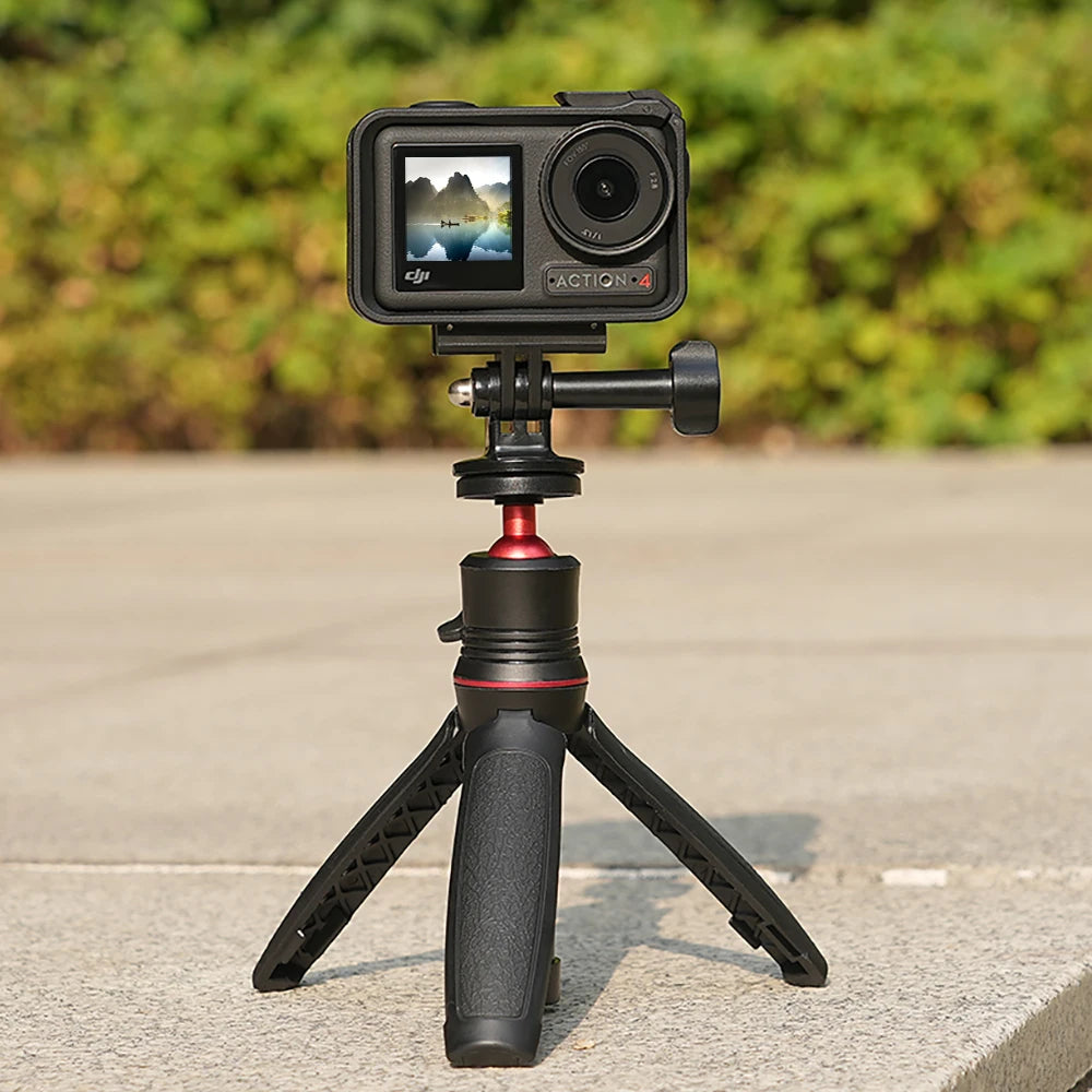 Adaptador de horquilla magnética para cámara DJI OSMO Action 4 3 5 Pro, adaptador de liberación rápida, base de montaje de extensión, accesorios