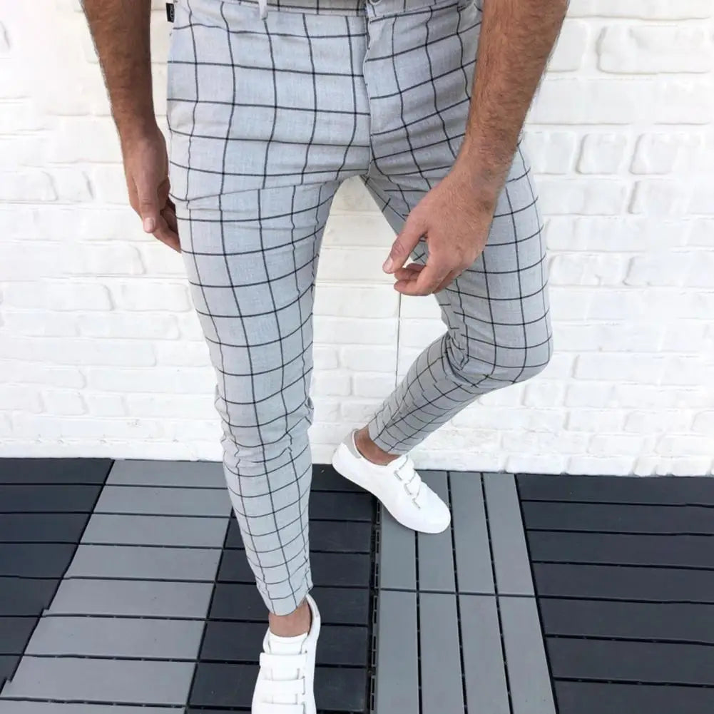 Bottoms  Popular Cool Mid-rise Pencil Pants Temperament Pencil Pants Mid Waist   Men Clothes