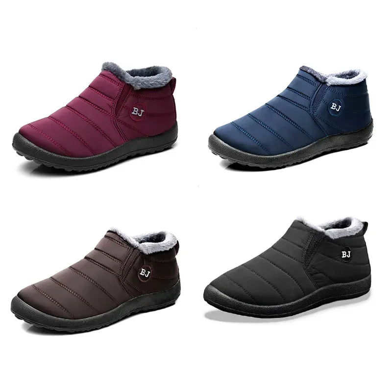 Botas de nieve para hombre, zapatos para exteriores, botas de invierno para hombre, botines de senderismo, zapatos impermeables para hombre, zapatos de trabajo, calzado