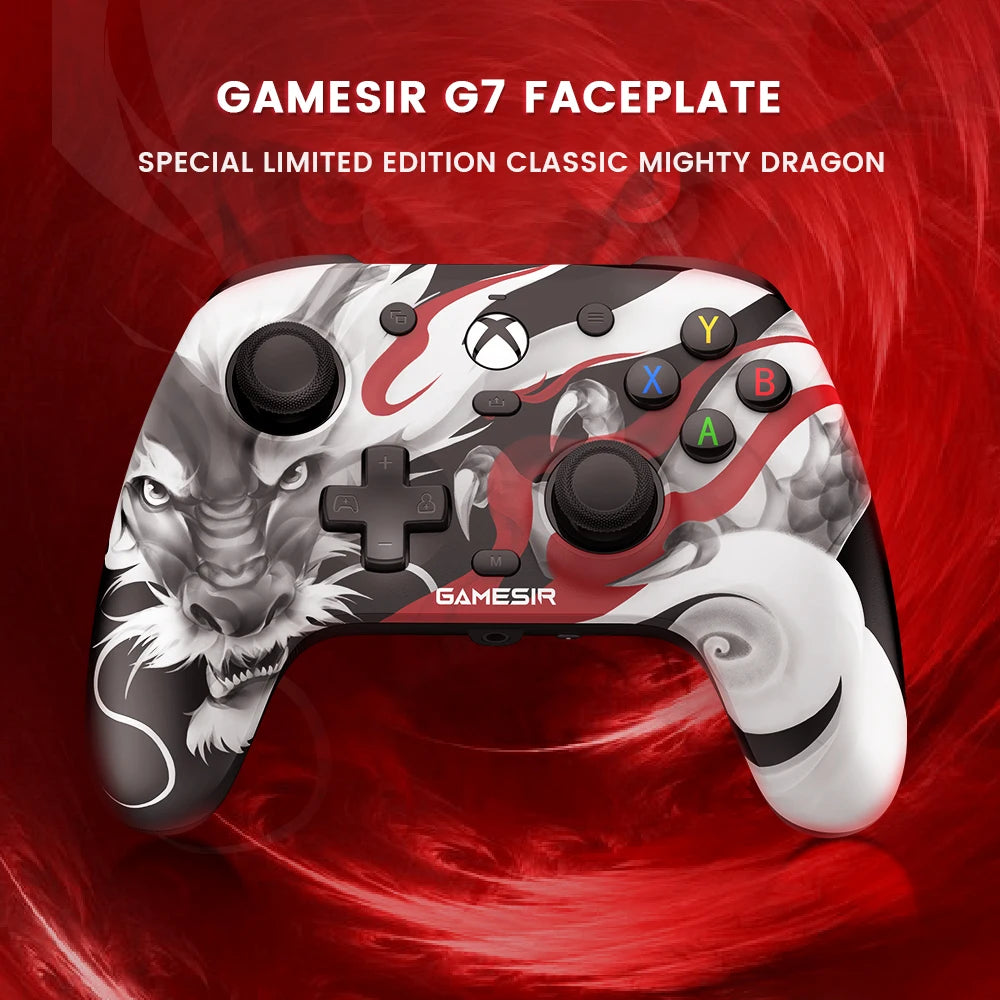 Accesorios para juegos: Carcasa de repuesto Black Desert, cable tipo C, anillo antifricción para GameSir G7 SE, G7 HE y Kaleid Gamepad.