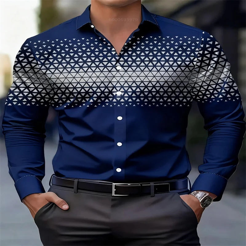Camisa roja para hombre, nueva, estampada en 3D, ideal para vestir de noche o para uso diario. Cómoda y suave, talla extragrande. Envío rápido.