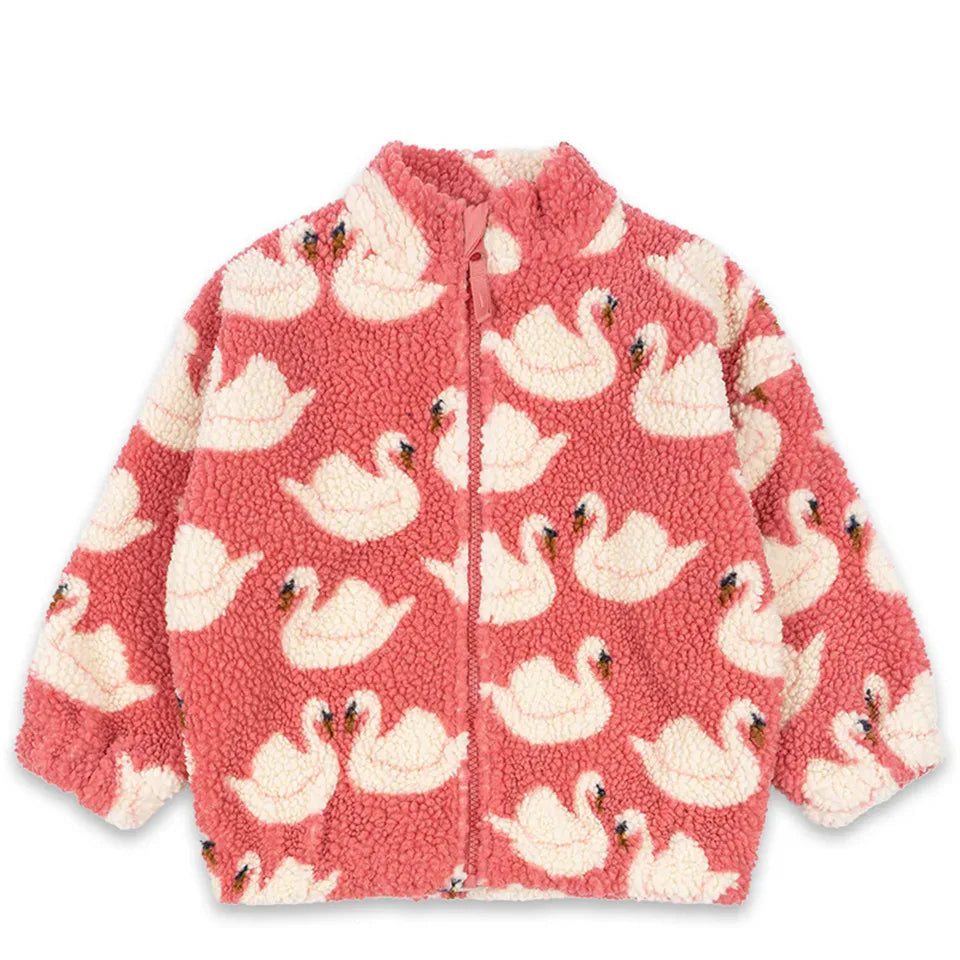 Chaqueta para niños, otoño 2025, nueva moda con estampado Ks, ropa de algodón para niñas y niños, abrigo cálido de lana de cordero gruesa, ropa para niños