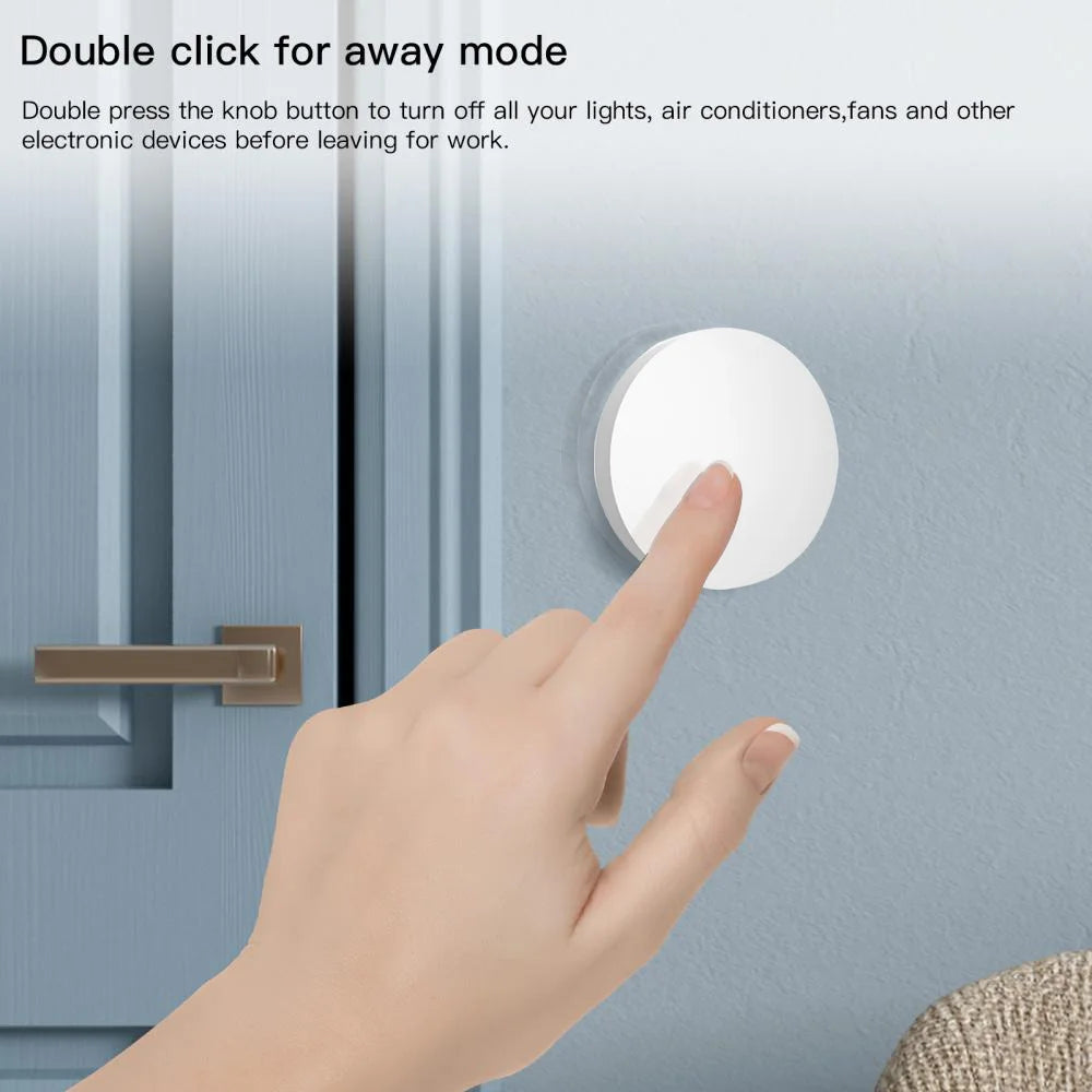 Interruptor de escena inteligente Tuya ZigBee (1 o 2 unidades), con conexión a batería, compatible con dispositivos Smart Life ZigBee.
