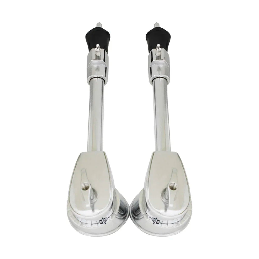 1 par de patas de bombo para soporte de batería, espuelas para bombo, patas de soporte inferior para batería, accesorios para batería de percusión