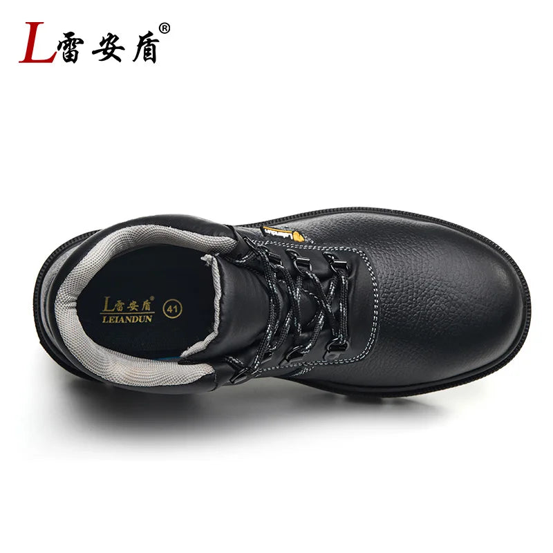 2025 New Men's Steel Toe Anti-smash Anti-puncture Waterproof Wear-resistant Safety Shoes with Steel Plate