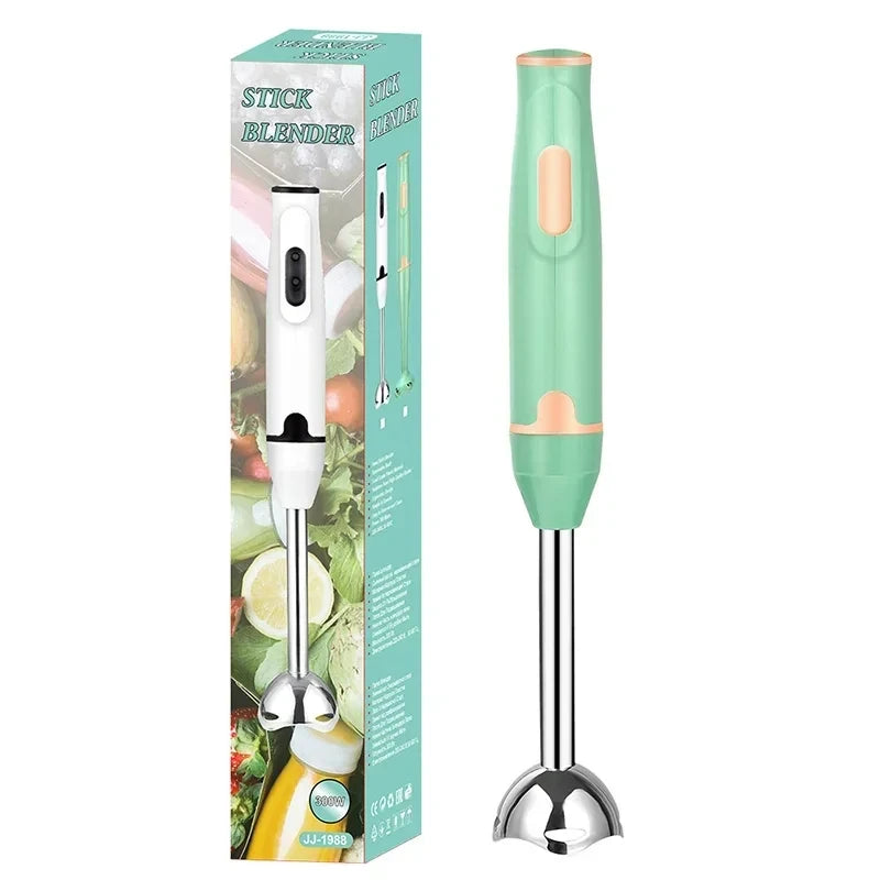 Batidora de mano de inmersión, picadora eléctrica de alimentos y verduras, batidora de mano para batidos, salsas, comida para bebés y sopas.