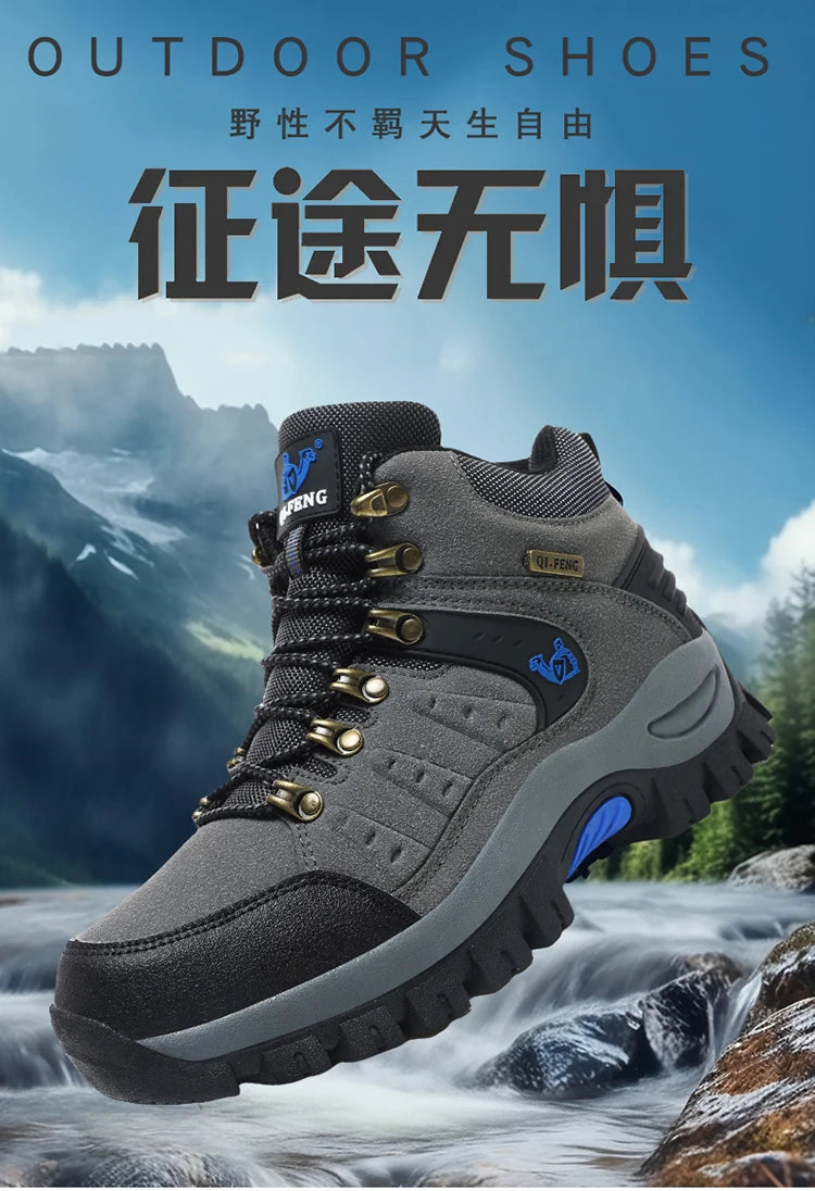 Botines clásicos de moda para hombre, resistentes al desgaste, de ante de vaca, cómodos, para caminar, tácticos