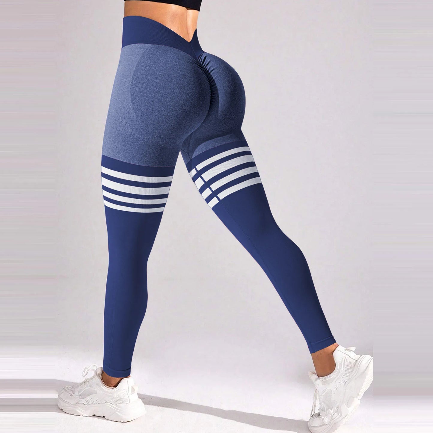 Leggings deportivos para mujer, para gimnasio, fitness, entrenamiento, con cintura alta elástica, efecto push-up, mallas de yoga, tallas S-XL.