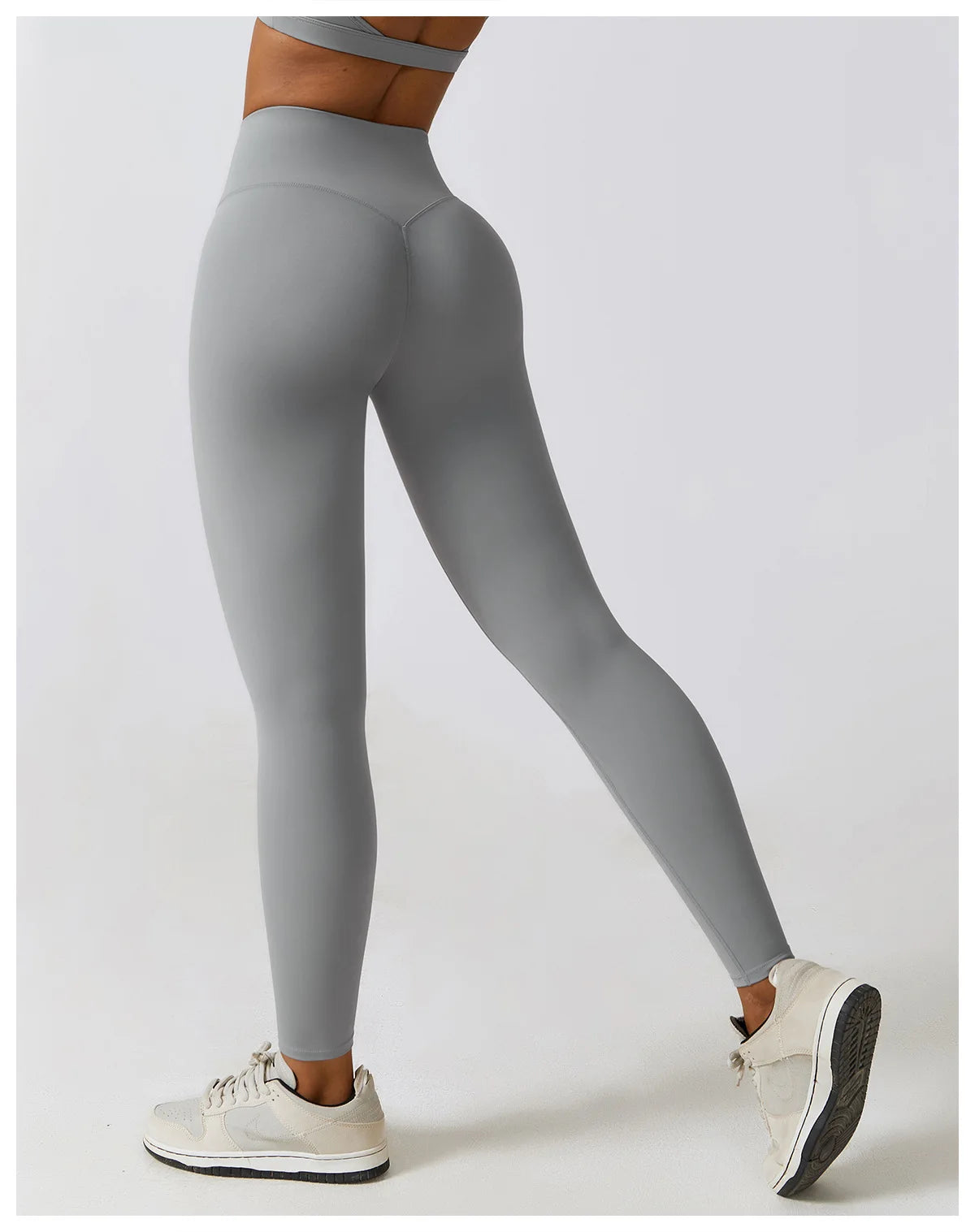 Pantalones de yoga, mallas deportivas para mujer, leggings de gimnasio, suaves, de cintura alta, elásticos, transpirables, de nailon, tipo T.