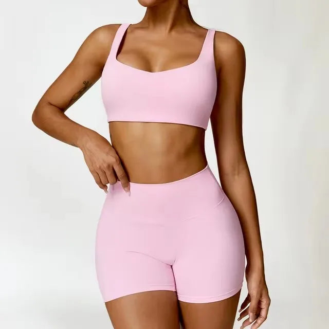 Conjunto deportivo de 2 piezas para mujer, de secado rápido, para gimnasio, chándal para correr, entrenamiento, camiseta deportiva de manga larga, ropa de yoga