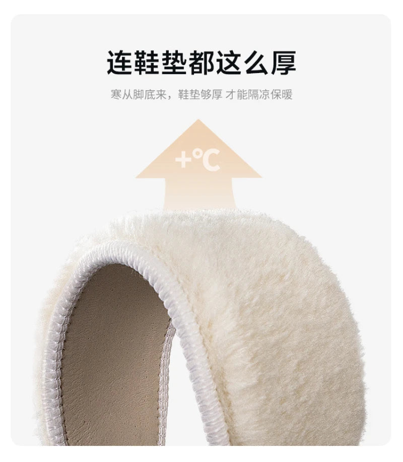 Botas de nieve de invierno para mujer, de terciopelo grueso, de viaje, cálidas, antideslizantes, de algodón, de tubo medio, informales y cómodas.