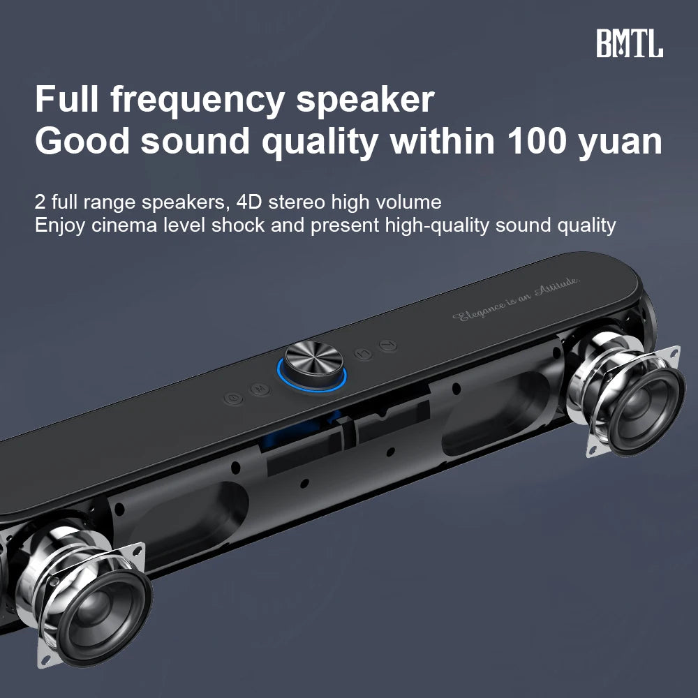 XDOBO Elegance Bar - Altavoz portátil Bluetooth de 18 W, subwoofer inalámbrico envolvente TWS, caja de sonido para cine en casa, juegos, TV, centro de música
