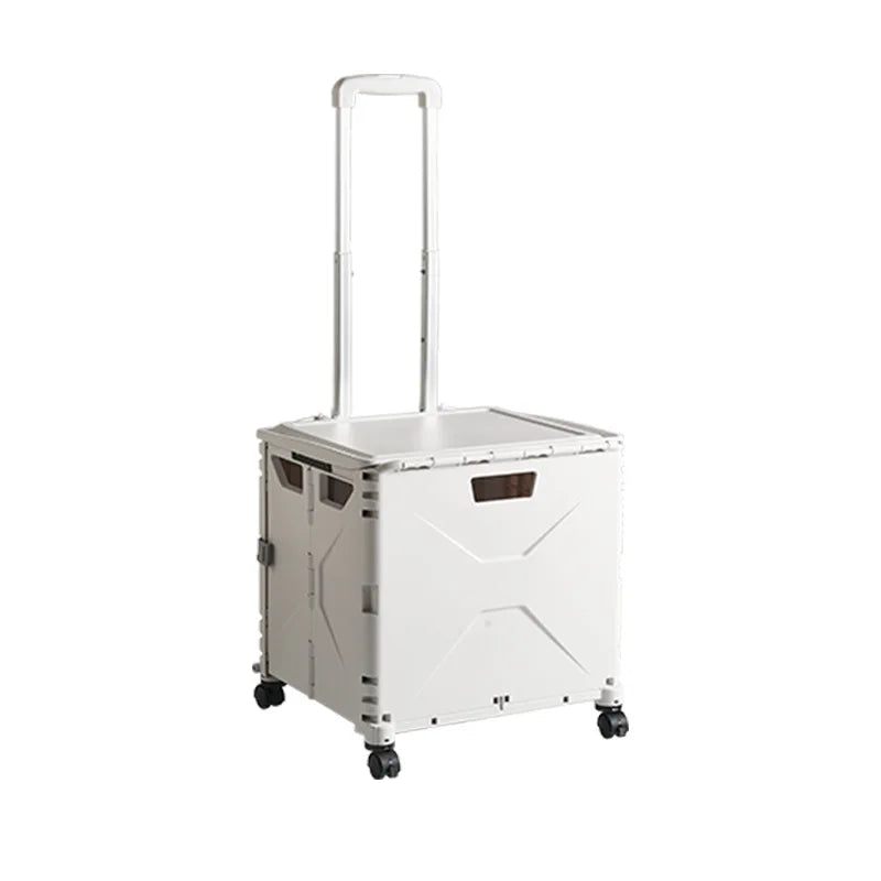 Maleta plegable de cuatro ruedas para exteriores, almacenamiento para acampar, manejo de cargas, caja para automóvil, regalos navideños, compras y comestibles