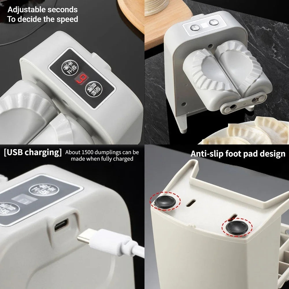 Máquina eléctrica automática para hacer empanadillas, molde para empanadillas, prensado de piel, empanadillas eléctricas, raviolis, accesorios de cocina