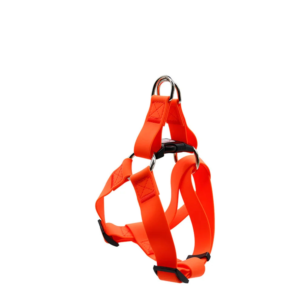 Arnés de PVC para perros, chaleco para exteriores, correa para el pecho para perros pequeños, medianos y grandes, impermeable