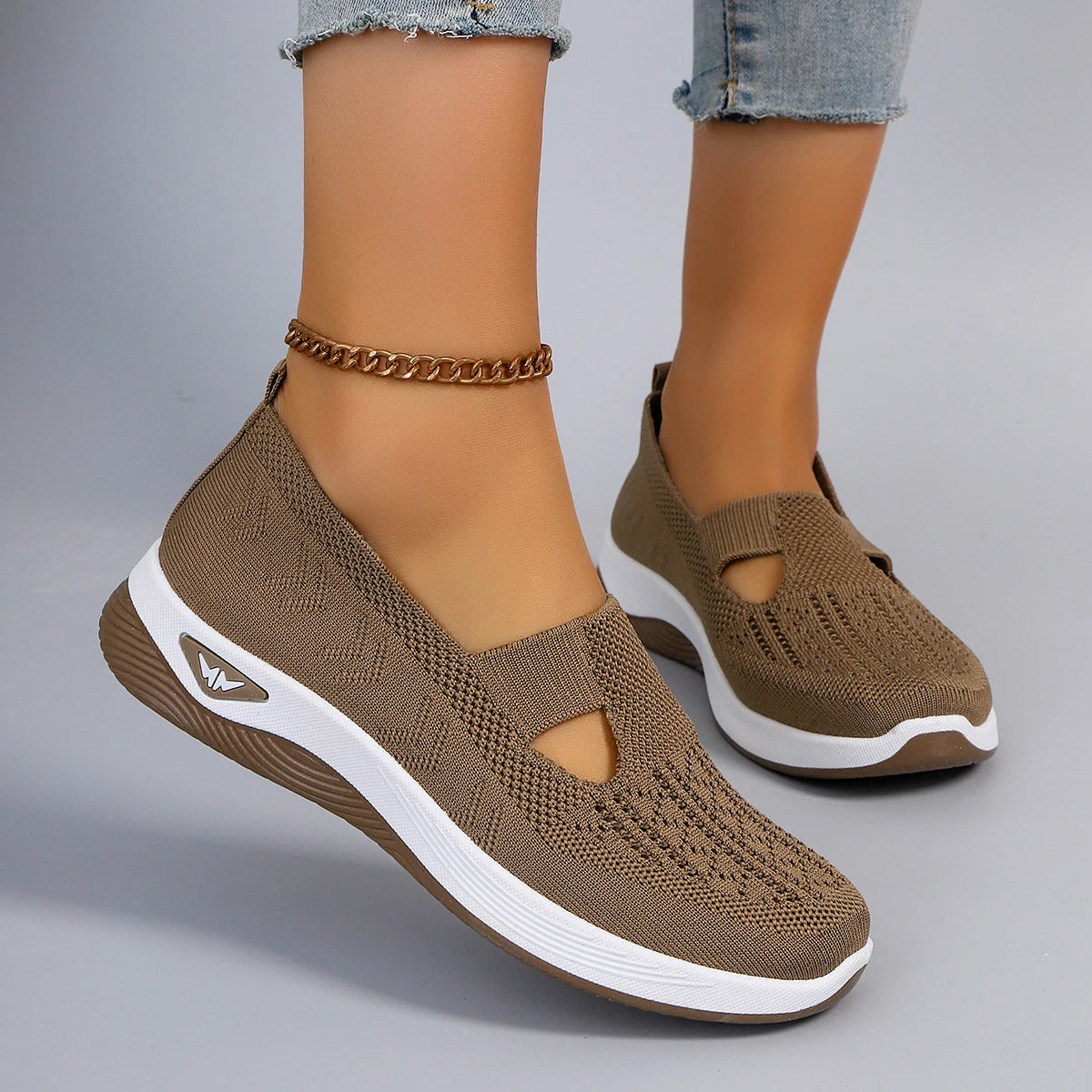 Zapatillas deportivas de primavera para mujer, modernas, transpirables, ligeras, antideslizantes, resistentes al desgaste, informales, planas.