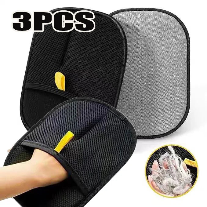Guantes de limpieza y recogida de pelo de mascotas. Guante de belleza multifuncional de doble cara para mascotas. Reduce la presión de tener una mascota.