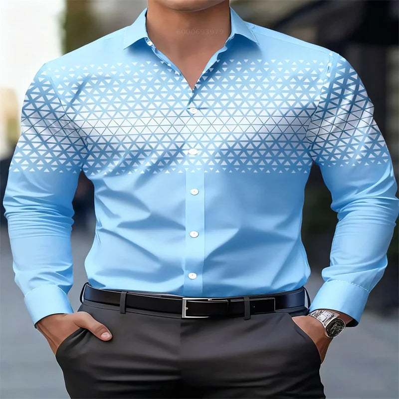 Camisa roja para hombre, nueva, estampada en 3D, ideal para vestir de noche o para uso diario. Cómoda y suave, talla extragrande. Envío rápido.
