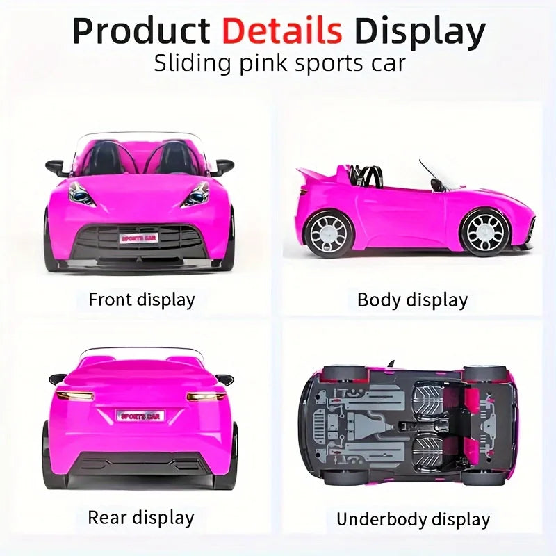 Modelo de coche, juguetes para niños, coche para exteriores, juego para niños, casa de muñecas, accesorios para muñecas de 30 cm, regalo de cumpleaños y Navidad, juguete DIY