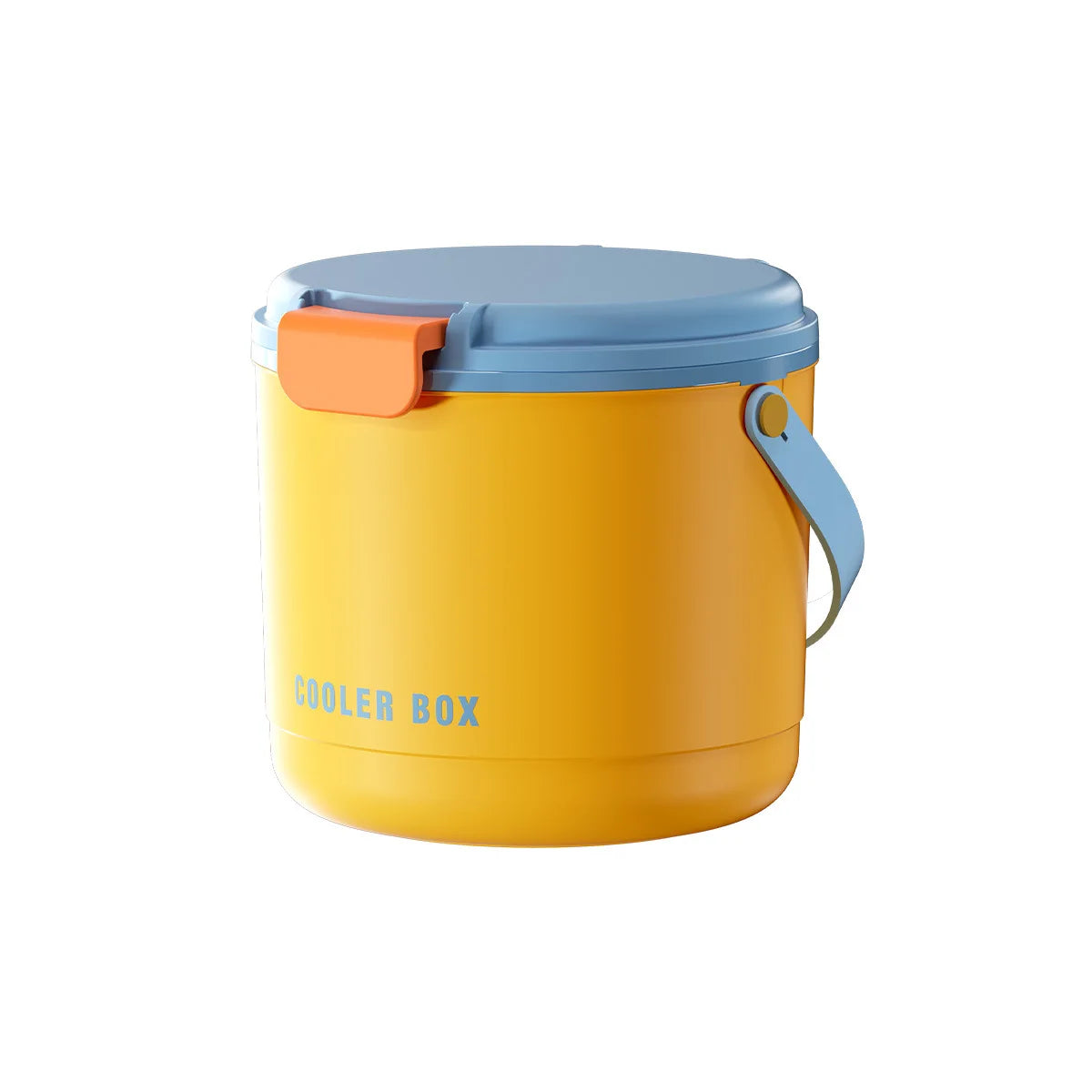 Hielera para acampar - Nevera térmica con bandeja de hielo a presión | Enfriador de bebidas portátil para exteriores con molde para hielo