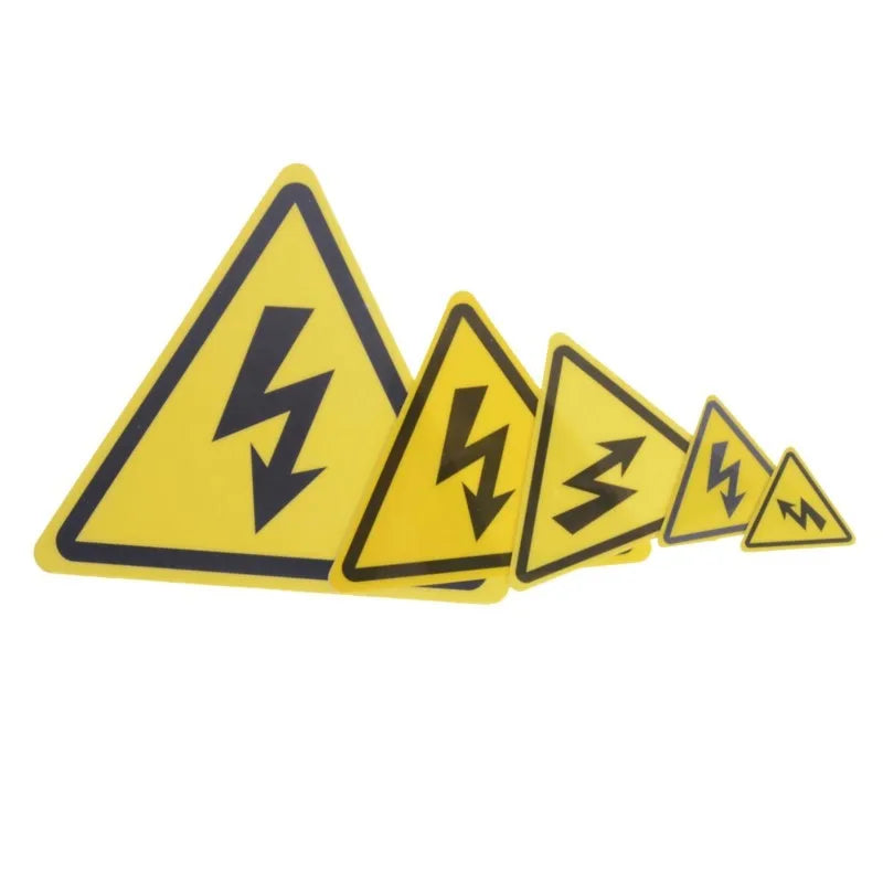 2 pegatinas de seguridad de advertencia de voltaje eléctrico de alta calidad
