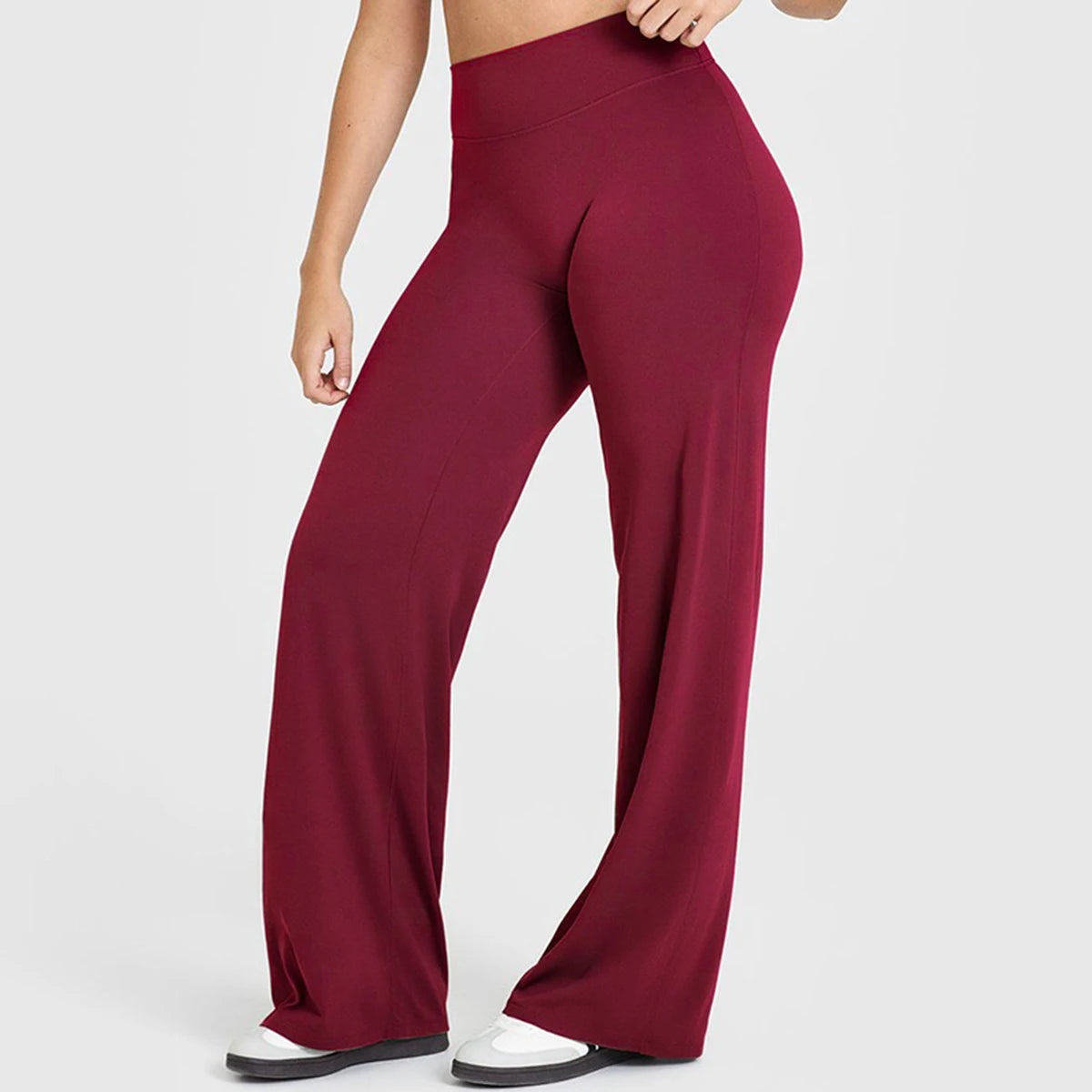 Active Wide Legging High Waist Sporty leggings woman Sports Long Pants Seamless Scrunch Hip-lifting Wide-leg pants