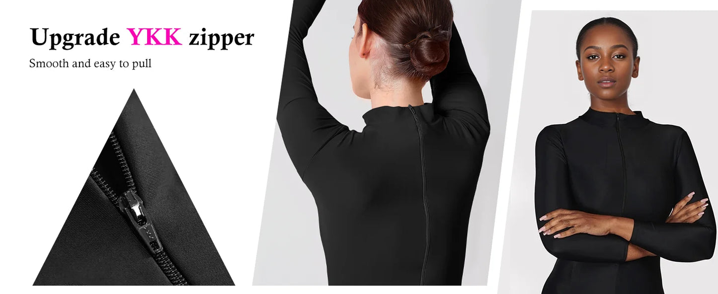 Mono de cuello alto unisex, leotardo de cuerpo entero, mono de yoga de manga larga para mujer, mono de gato, ropa deportiva diaria, trajes de cosplay