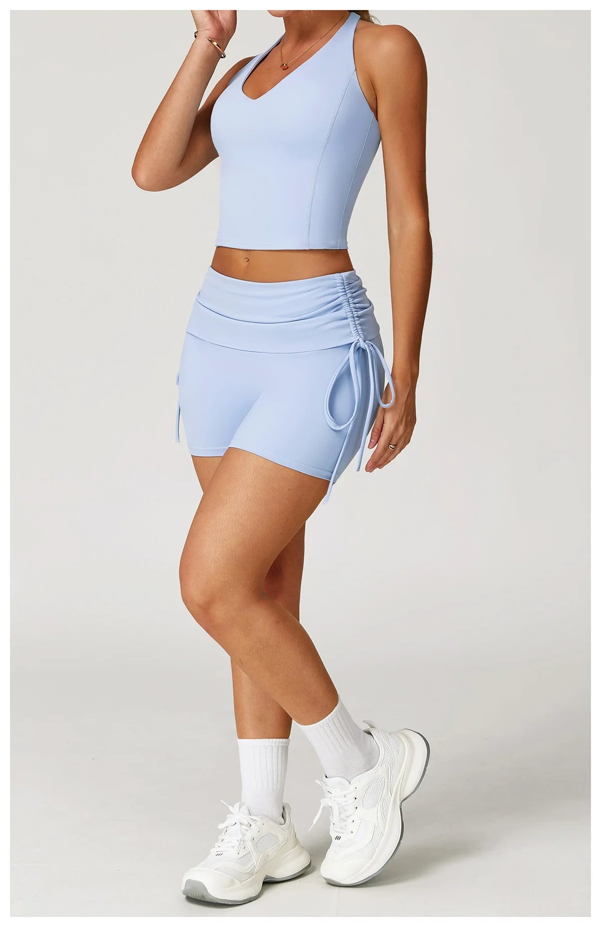 Conjunto de chándal de yoga para mujer, 2 piezas, ropa deportiva para entrenamiento, fitness, gimnasio, leggings de cintura alta, sujetador deportivo, ropa deportiva
