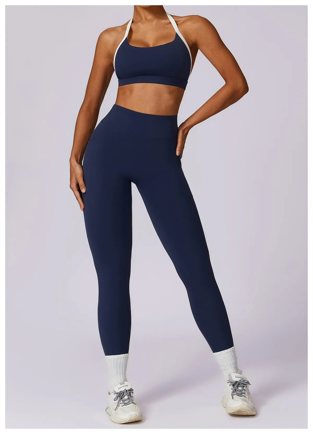 V-shaped Back Yoga Pants High Waist Leggings Gym Workout Tights Sport Women Fitness Female Legging Tummy Control Running Tights