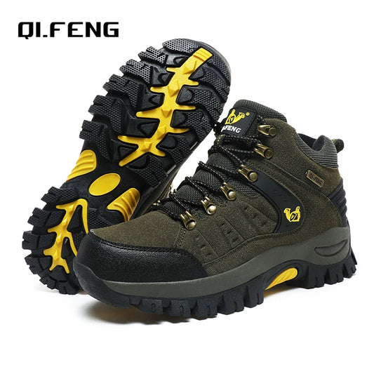 Botines clásicos de moda para hombre, resistentes al desgaste, de ante de vaca, cómodos, para caminar, tácticos