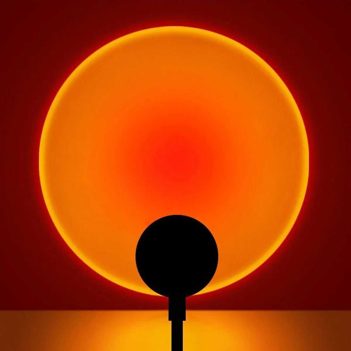 Lámpara de proyección LED de atardecer con arcoíris, luz nocturna de ambiente, luz de relleno para fotografía, artefacto creativo para decoración de habitación, regalo