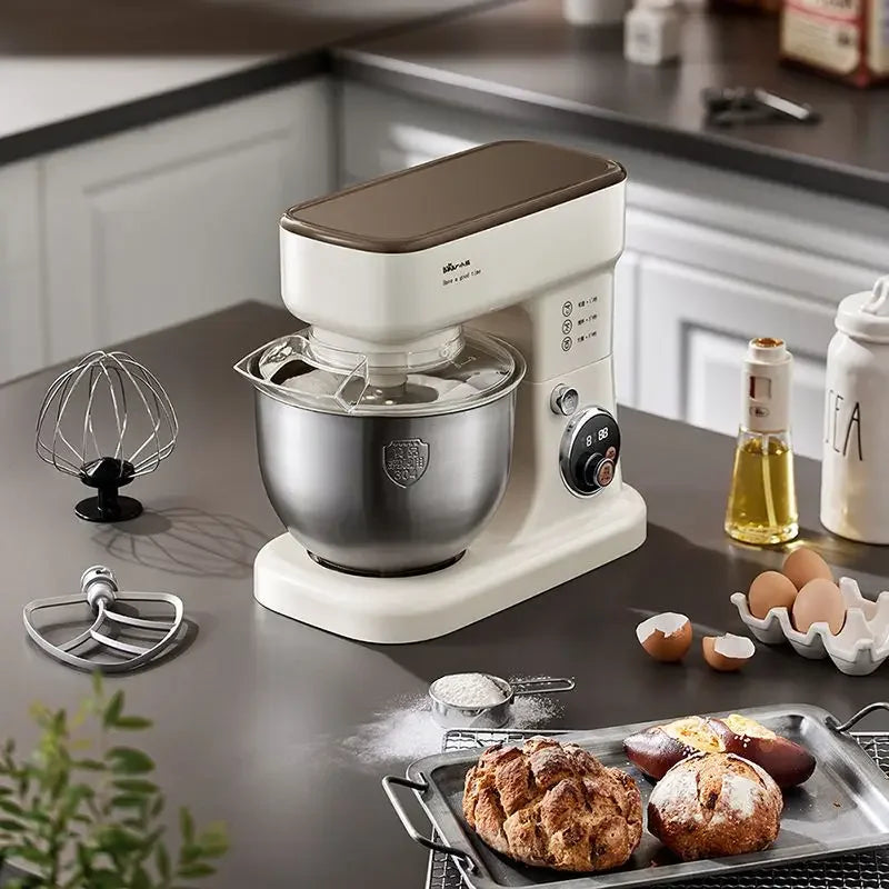 Máquina de chef, batidora de masa doméstica, máquina amasadora, batidora de masa, batidora de huevos multifunción, totalmente automática