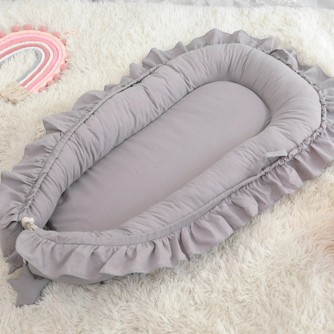 Cuna para bebé, parachoques, nido de bebé, ropa de cama infantil de algodón, nido portátil para recién nacidos, ajustable, portátil, para dormir juntos