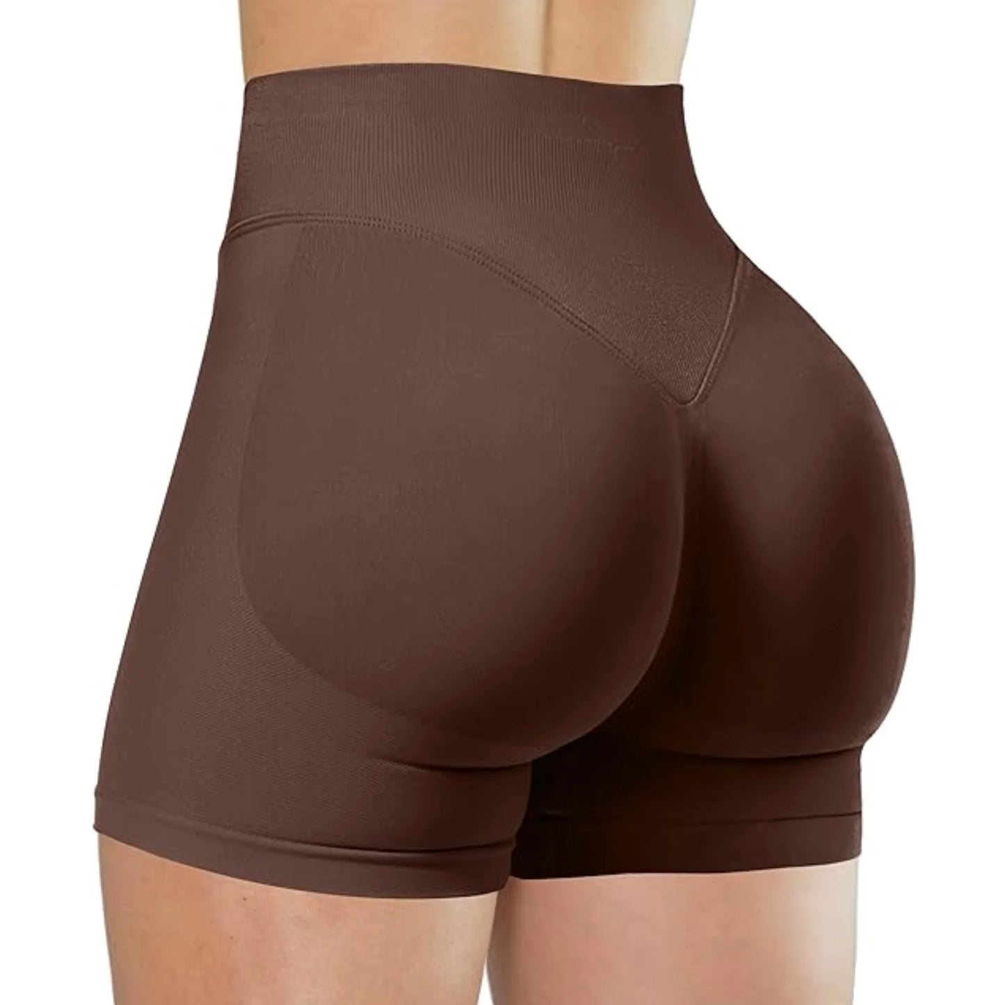 Pantalones cortos de yoga de cintura alta de verano, modernos y sexys, para correr y hacer ejercicio, leggings de yoga de color sólido.